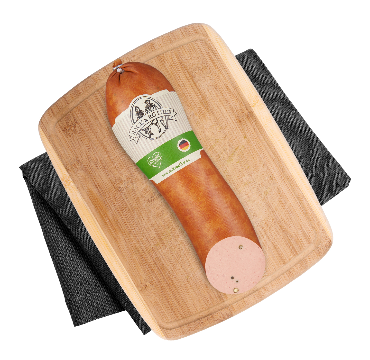 Feine Leberwurst mit grünem Pfeffer - RACK &amp; RÜTHER GmbH